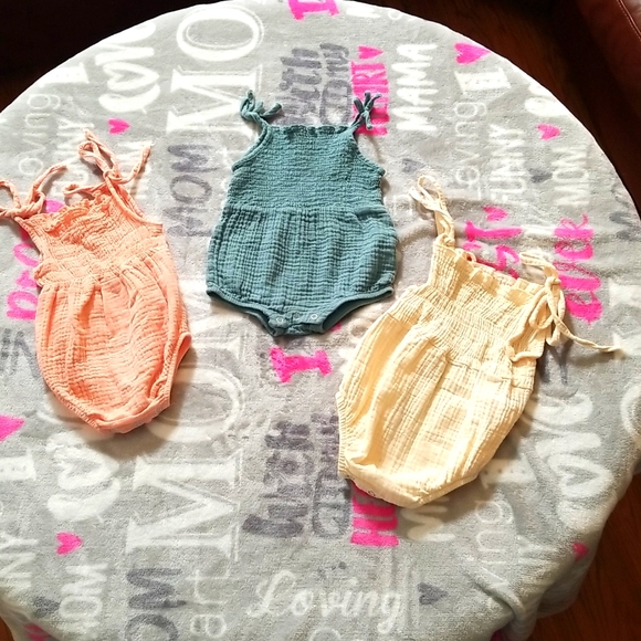 Grayson Mini Other - ❣5 for $25 Sale❣ 3 Baby Pastel Sunsuits